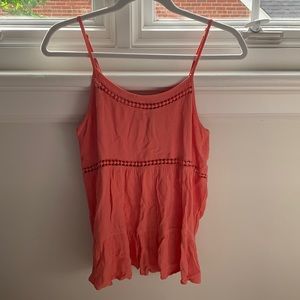 Coral Flowy Tank Top